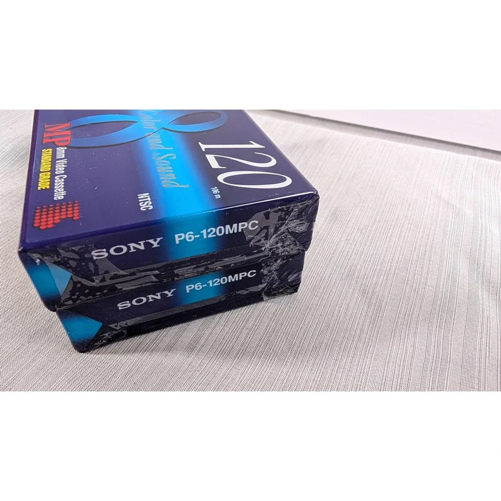 Sony 8mm Video Cassette P6-120MPC 2-Pack 120min Standard Grade MP Tape